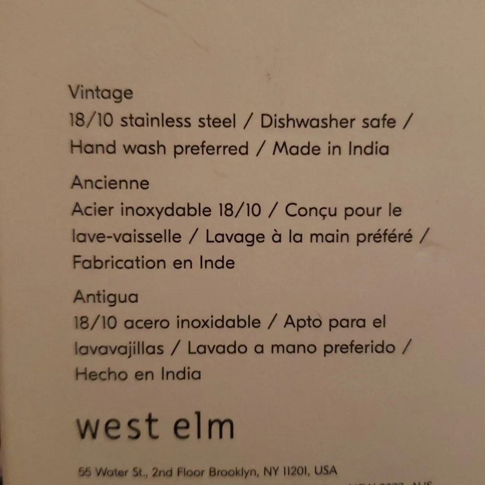 💥BUY 2 GET 1 FREE WEST ELM COVE FLATWARE SET, VINTAGE, RETAIL $49.50
